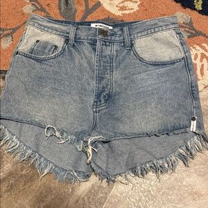 One x One Teaspoon Outlaws Denim Shorts